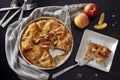Rustic Apple Pie Royalty Free Stock Photo