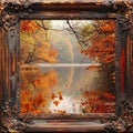 Rustic Autumn Frames for Small Business Saturday Royalty Free Stock Photo