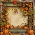 Rustic Autumn Frames for Small Business Saturday Royalty Free Stock Photo