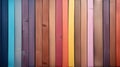 rustic background of bright multicolored painted vertical wooden planks Royalty Free Stock Photo