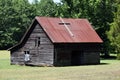 Rustic barn with corrugated roof