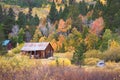 Rustic barn with fall colors Royalty Free Stock Photo