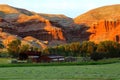 Rustic barn red Rock background Royalty Free Stock Photo