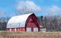 Rustic barn on working farm Royalty Free Stock Photo