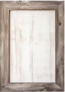 Rustic Barnwood Frame watercolor border on white background Royalty Free Stock Photo