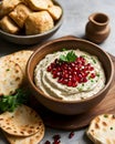 Rustic Bowl of Creamy Moutabal Royalty Free Stock Photo