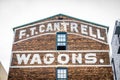 F.T. Cantrell Wagons Building Royalty Free Stock Photo