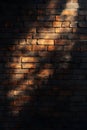 Rustic Brick Wall with Light Perfect as a Backdrop or Background Royalty Free Stock Photo