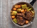 Rustic british oxtail stew Royalty Free Stock Photo