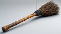 A Rustic Broom Made of Twigs and Wood Royalty Free Stock Photo