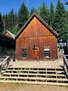 A rustic building in Barkerville.