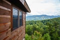 Rustic Cabin Retreat with Mountain View, Smoky Mountains Royalty Free Stock Photo