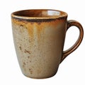 Rustic Ceramic Mug with Unique Glazing Ideal for Coffee Tea and Hot Drinks Royalty Free Stock Photo