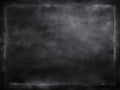 Rustic chalkboard texture with dust detail, clean space center for classic message Royalty Free Stock Photo