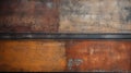 Rustic Charm: Close-up Of Rusted Metal With Peeling Paint