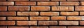 Rustic Charm Expansive Panorama of Worn Red Brickwork Featuring Detailed Traditional Textures Royalty Free Stock Photo