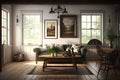 Rustic Charm: Farmhouse Interior Design Style Living Room