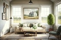 Rustic Charm: Farmhouse Interior Design Style Living Room