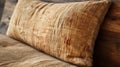 Rustic Charm: Hemp Futon With Natural Grain And Vintage Appeal
