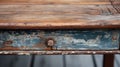 Rustic Charm: Vintage Rayon Console Table With Nautical Detail