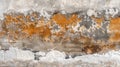 Rustic Charm: Weathered Orange and Grey Textured Wall Background