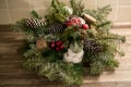 Rustic Christmas Decoration Royalty Free Stock Photo