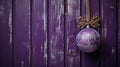 rustic christmas ornament purple