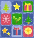 Rustic Christmas Quilt Background