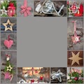 Rustic and classic decoration ideas for christmas - country style background with wood