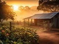 Rustic coffee farm