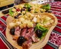 Rustic cold cuts platter