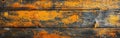 Rustic Colored Wooden Texture: Abstract Yellow Orange Painted Grain for Wall, Floor, or Table - Grunge Wood Background Banner Royalty Free Stock Photo