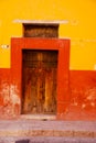 Rustic colorful door