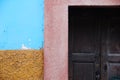 Rustic colorful door