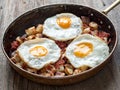 Rustic corned beef hash Royalty Free Stock Photo