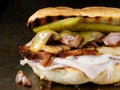 Rustic cuban cubano sandwich Royalty Free Stock Photo