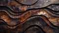 Rustic 3D Wood Texture Background: A Dark and Modern Wooden Facing for a Natural and Textured Look