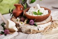 Rustic dairy products still life Royalty Free Stock Photo