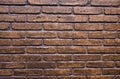 Rustic, Dark Brown Brickwall