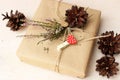Rustic decor idea for gift wrapping theme