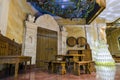 Rustic decoration place in Cricova Winery