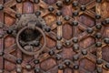 Detail of the craftsmanship of a rustic door