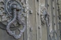 Rustic door lock detail Royalty Free Stock Photo