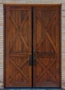 Rustic Double Wooden Door