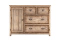 Rustic Dresser On Isolated Tansparent Background, Png. Generative AI