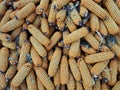 Rustic Dried Corn on Cobs Royalty Free Stock Photo