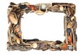 Rustic Driftwood and Seashell Frame