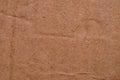 Rustic Earthy Brown Paper Texture with Visible Wood Pulp and Horizontal Ridges Royalty Free Stock Photo