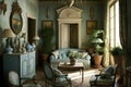 Rustic Elegance: French Country Living Room