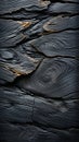 Rustic Elegance - Old Wood Texture Details with Burnt Touches on a Black Textured Background. Royalty Free Stock Photo